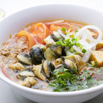 large snail soup noodles