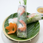 Spring rolls with shrimp, pork and vegetables