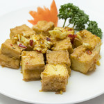 Stir-fried tofu with lemongrass