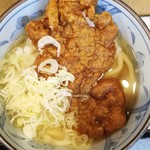 デイリーチコ - カレーとり天うどん￥390　サテライトアングル