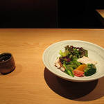 市岡45 - オープン期間限定の鶏刺膳 \1000