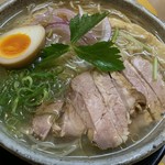 布施 細見商店 - 限定 冷やし塩ラーメン（大盛）（￥900）