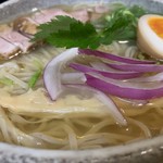 布施 細見商店 - 限定 冷やし塩ラーメン（大盛）（￥900）