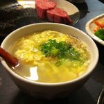 京橋 松蘭 - 卵スープお代わり自由
