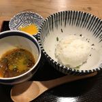 ラー油そば だいみょう - おい飯を注文　※無料サービス