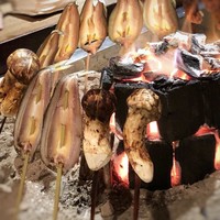 柳家 - 次に焼かれるのは「松茸」と「鮎の一夜干し」