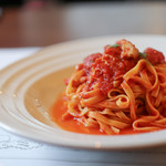 ラ トラットリア デイ グーフィ - トリッパのトマトソース タリアテッレ☆