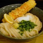 うどん屋 きすけ - 鯛ちくわ天と温泉玉子のぶっかけ大900円