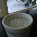 手打ちそば くちいわ - 雪見そば湯。