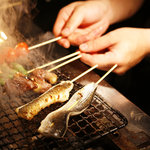 Uokushi Sakurasaku - 新鮮野菜と鮮魚の炭火焼き