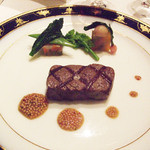 レストラン シャンボール(リーガロイヤルホテル大阪) - 特選牛フィレ肉のグリエ　春野菜添え　タスマニアマスタードソース