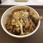 すき家 - きのこペペロンチーノ牛丼並盛税込520円