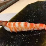川口 鮨 さいとう - ③天然車海老。。。大きい！！