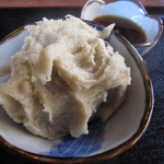 そば処 かねさん - まずは『そばがき』が運ばれ・・