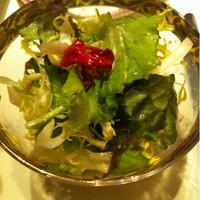 コック アジル - 牛頬肉の煮込みセットで着いてきたサラダ