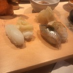 Sushidokoro Shintanaka - スミイカ 、つぶ貝、いわし、白海老