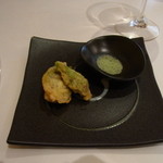 トラットリア・アルベロ - ストウッツィキーノ／たらの芽とふきのとうのフリット