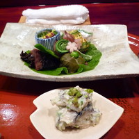 草喰 なかひがし - 最初のお料理　春の野の草が美味しく美しく
