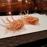 花筐 - 海老の頭から天ぷらの始まり