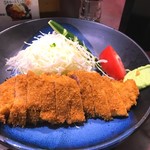 牛かつ おか田 - 牛ロースカツ定食　１４００円