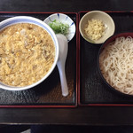 Soba Ryuu - 半卵とじ、半もりそば680円＋80円