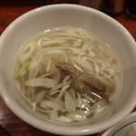 牛たん料理 閣 - テールスープのアップ