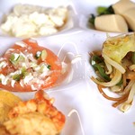 道の駅 やまくに - トマトに玉ねぎ、キュウリのみじん切り載せ！美味しかった♪