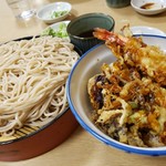 玉芳 - 玉芳セット　天丼ともりそば　