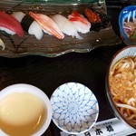 日本橋 - 寿しうどんセット