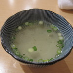 ふく田 - お通し　鯛潮汁