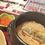 Kokoga miso - 鮭と一緒にご飯を炊きます