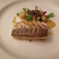 レストラン シャンボール - 本日の魚(カマス)のグリエ アニスと酢橘風味の白ワインソース