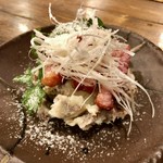 肉バルKACCHAN ちょっとその先へ - コンビーフのポテサラ ベーコン添え