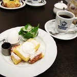 星乃珈琲店 - モーニング・フレンチトースト。コーヒー付きで580円＋税