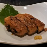 和食や雑っ草 - 油あげのニラ納豆焼