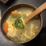 京松蘭 - 
      玉子スープ
      牛骨スープにお野菜とたっぷり玉子
      優しい中にコクのあるお味