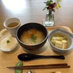 やすらぎの里 - 5日目 玄米リゾット 煮浸し