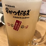 元祖串かつ だるま - キンキン生ビール