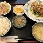 中国料理 富美 - 油淋鶏定食 全容