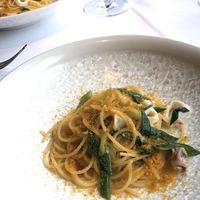 リストランテ･ヒロ チェントロ 丸ビル店 - 赤イカと九条葱のペペロンチーノ　カラスミと共に