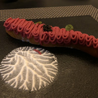 エックス - サーモンの燻製モンブランじたてキャビア添え（＋1000円）