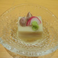 日本料理 丸しま - ランチ：先付（ピーナツ豆腐）