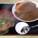 伊豆家 - ボリューム満点の｢カツカレーセット｣で満腹