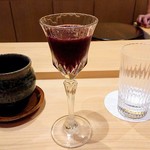 すし うえだ - 丹波のブルーベリーのジュース