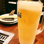 鉄板焼・お好み焼 仁 - 生ビール