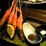 焼はまぐりダイニング 桑名 - 焼き甘エビ