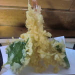 つきみや - 「もりそば食べ放題」のオプションの天ぷら（+３００円）