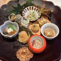 青山 星のなる木 - ランチ百花繚乱より　
                
                八寸
                
                温物　フォアグラの茶碗蒸し(写真忘れ)