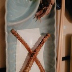 うなぎ 魚政 - 骨せんべい