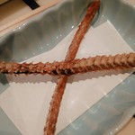 うなぎ 魚政 - 骨せんべい